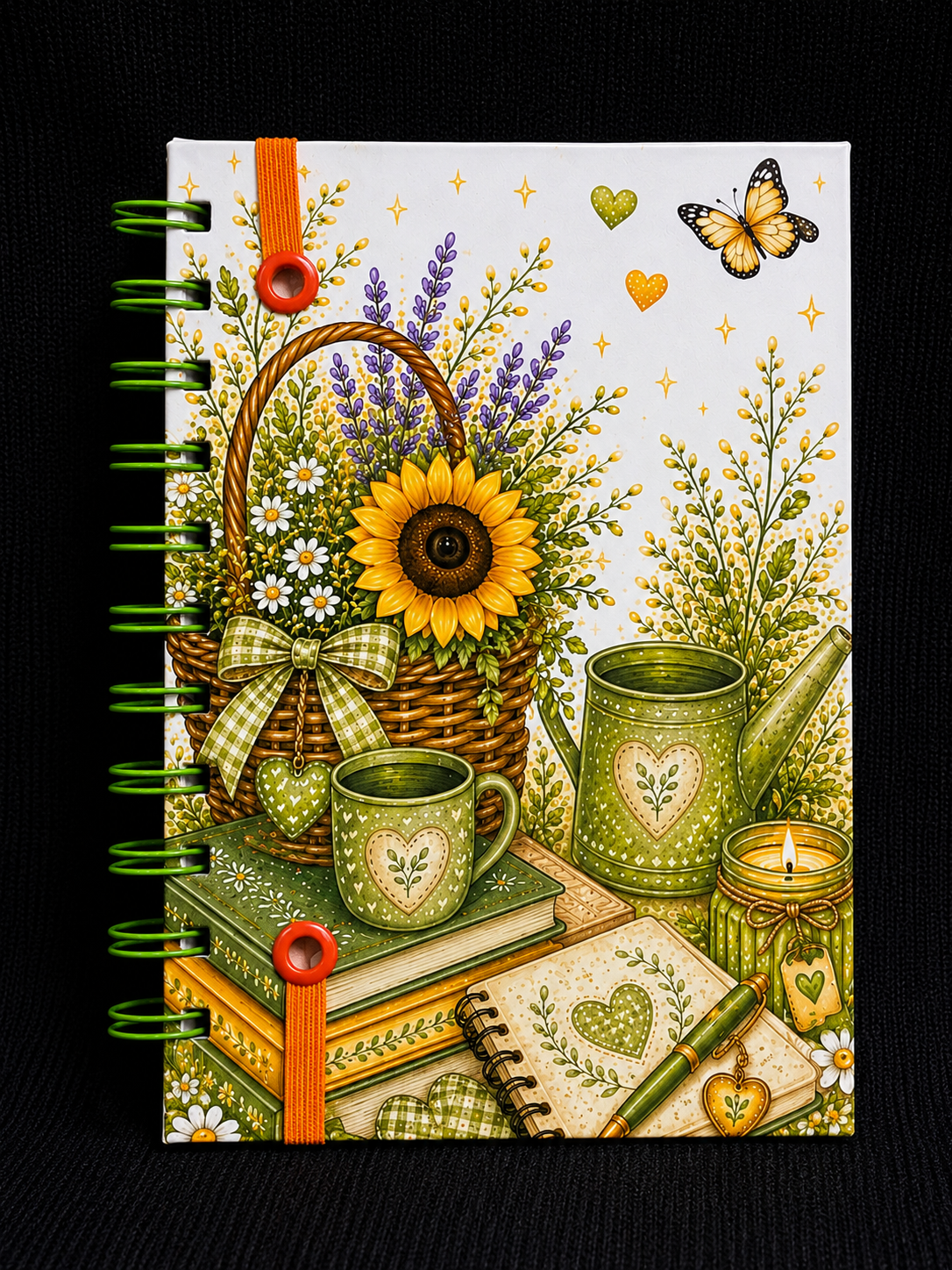 Sunflower Notebook 4" X 6" Handmade