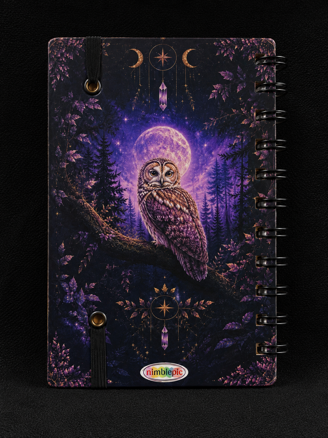 Owl Notebook 4" X 6" Handmade