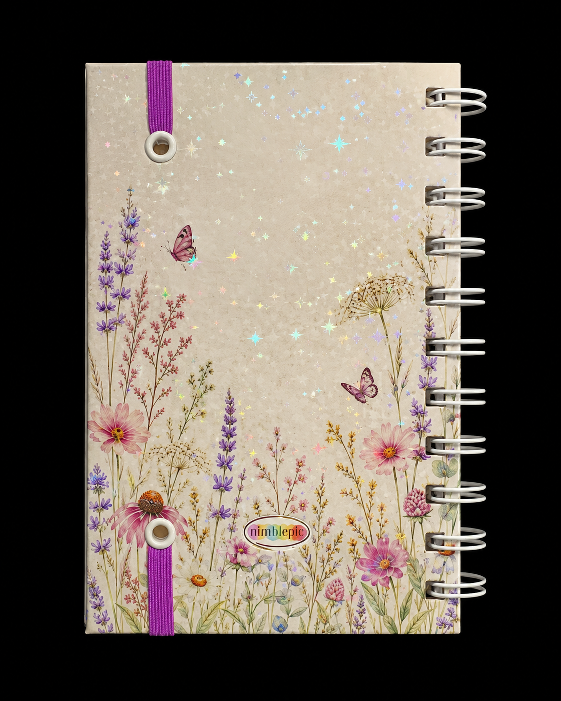 Wildflower Notebook 4" X 6" Handmade