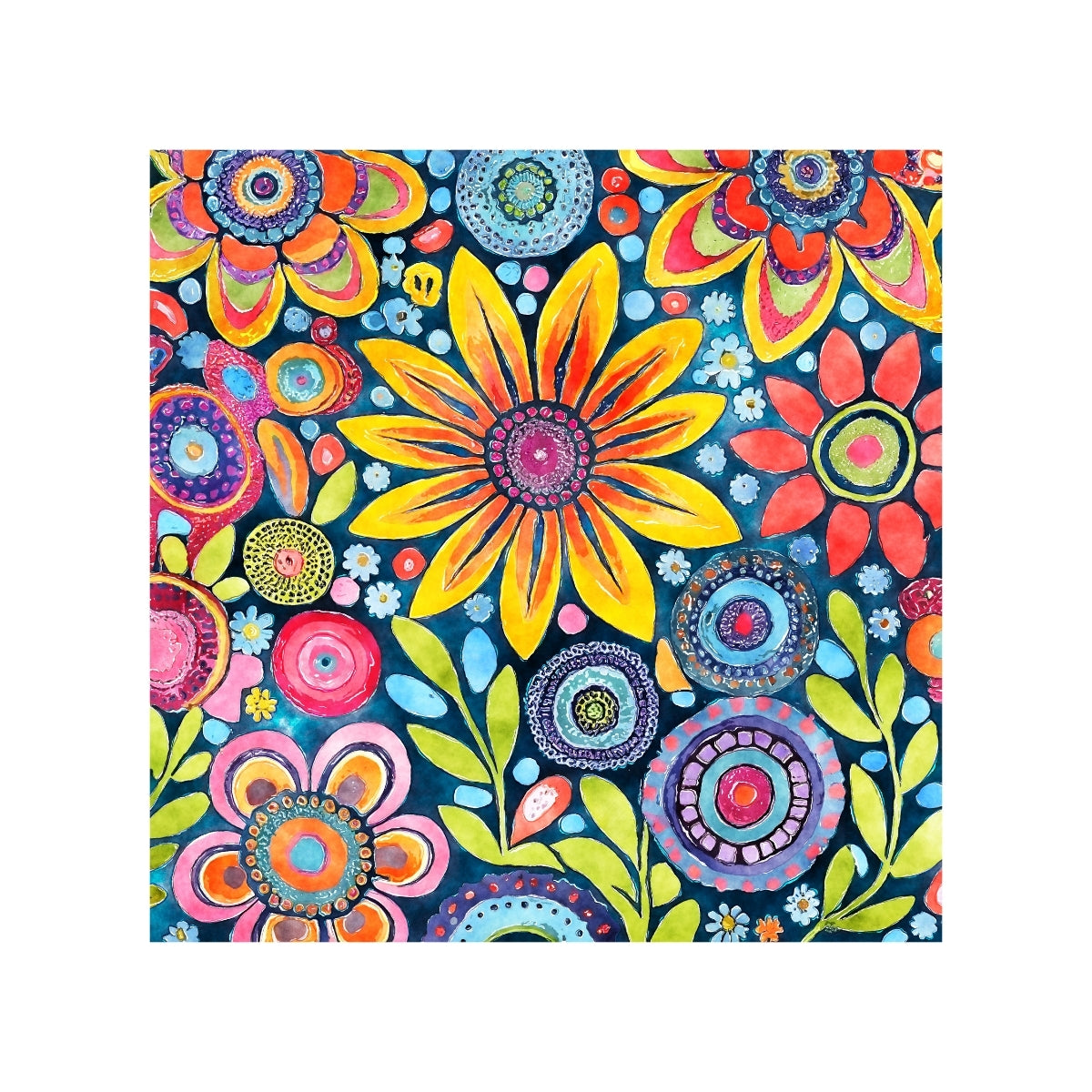 Magnets - Funky Flowers Gallery A