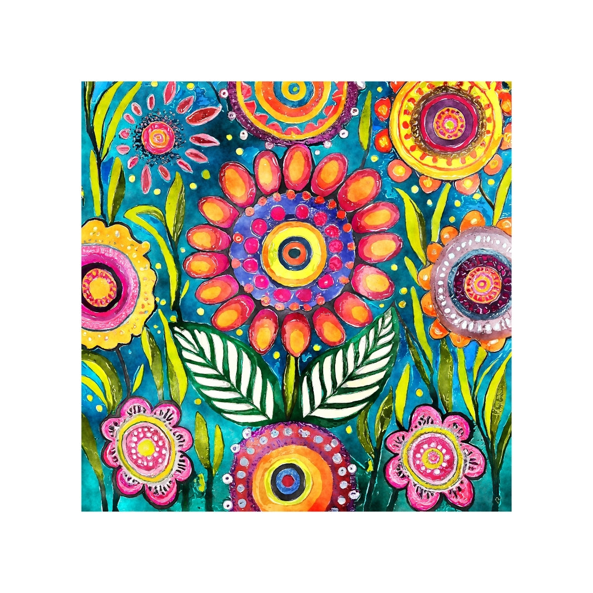 Magnets - Funky Flowers Gallery A