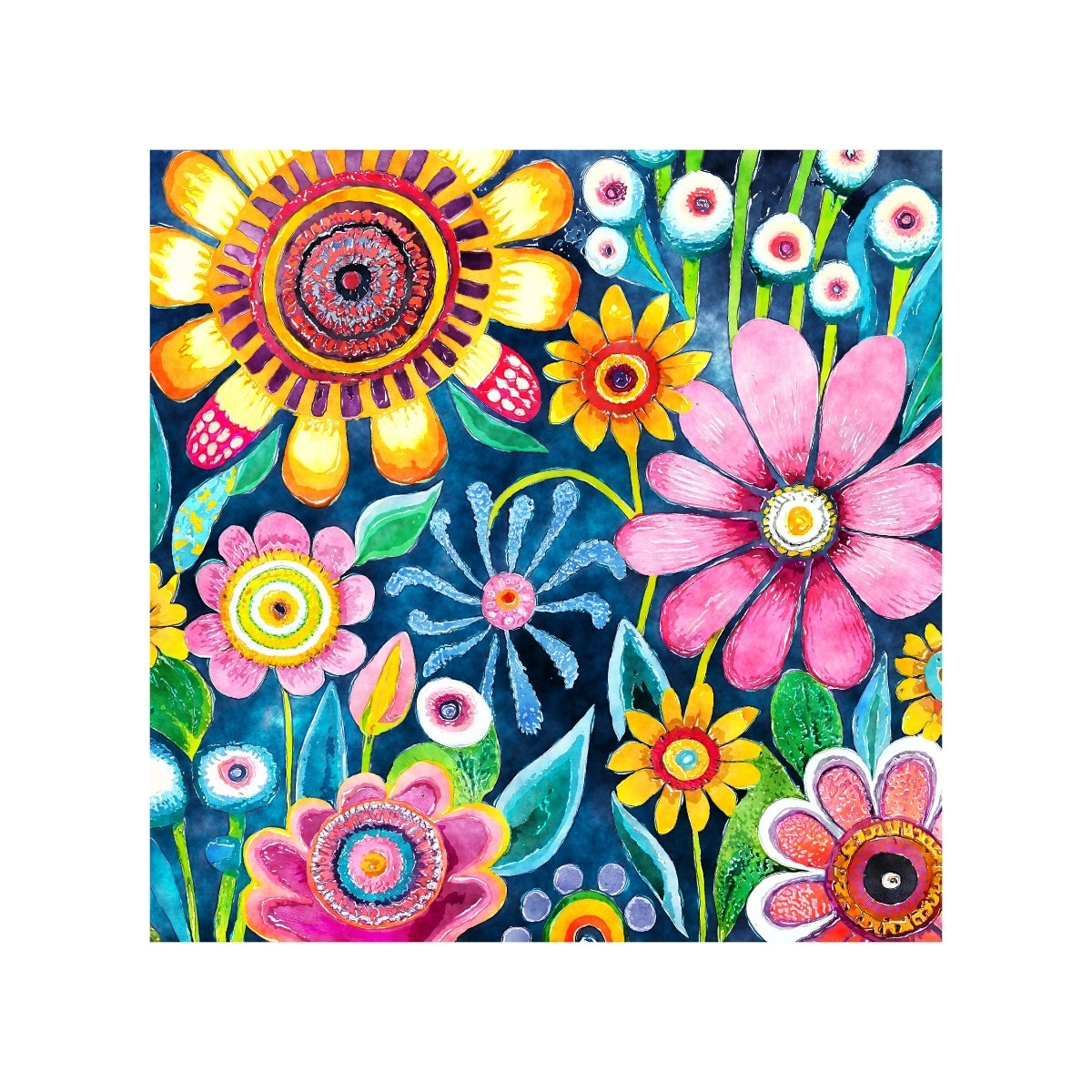 Magnets - Funky Flowers Gallery A