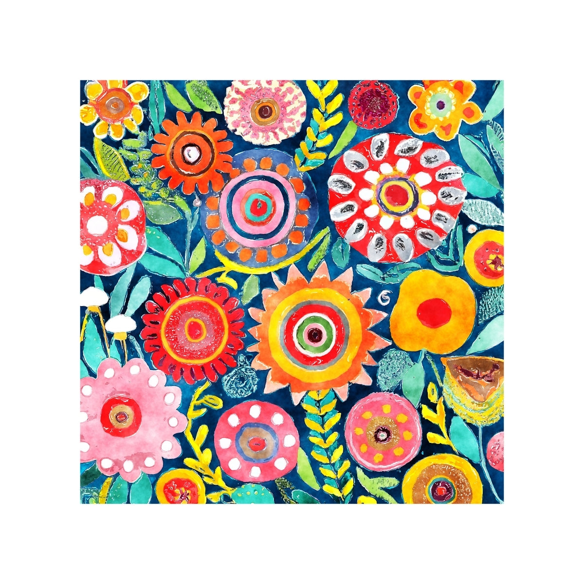 Magnets - Funky Flowers Gallery A