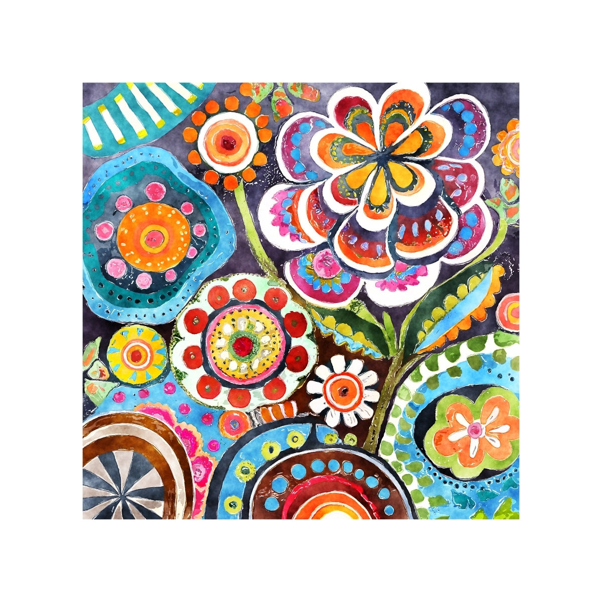 Magnets - Funky Flowers Gallery A