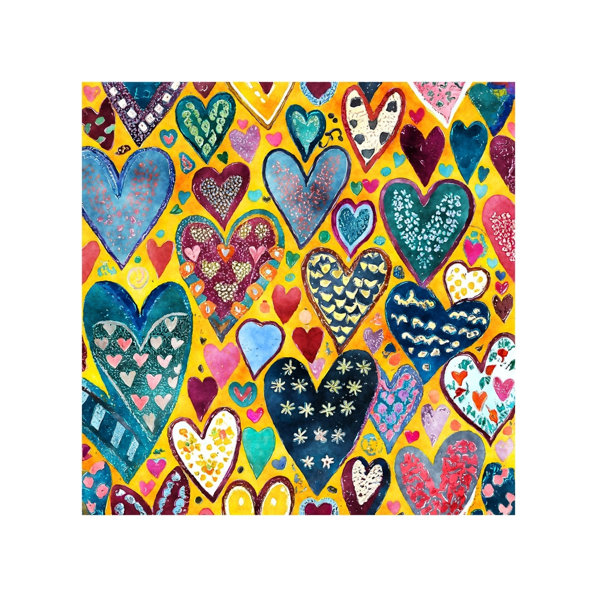 Magnets - Funky Hearts Gallery A