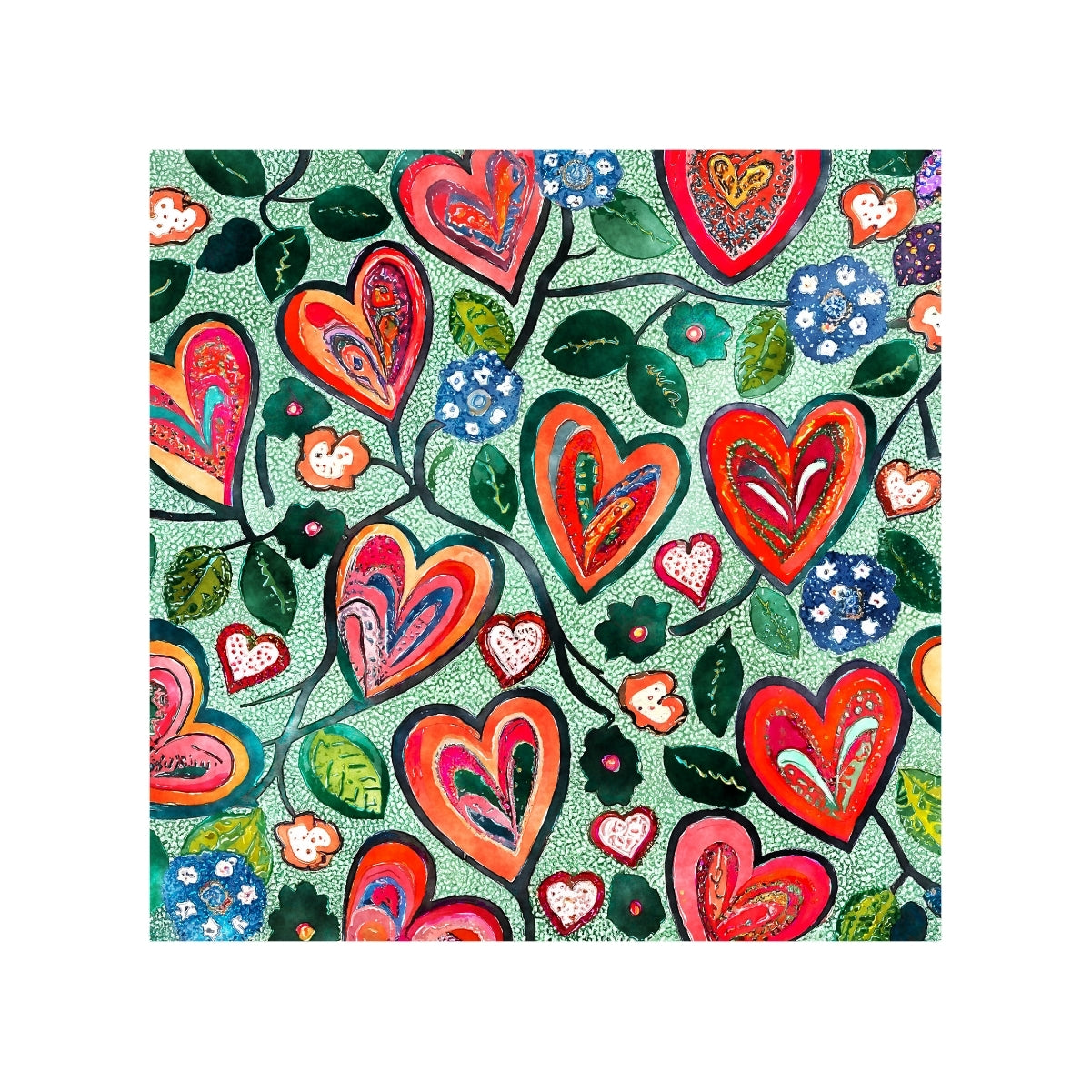 Magnets - Funky Hearts Gallery A