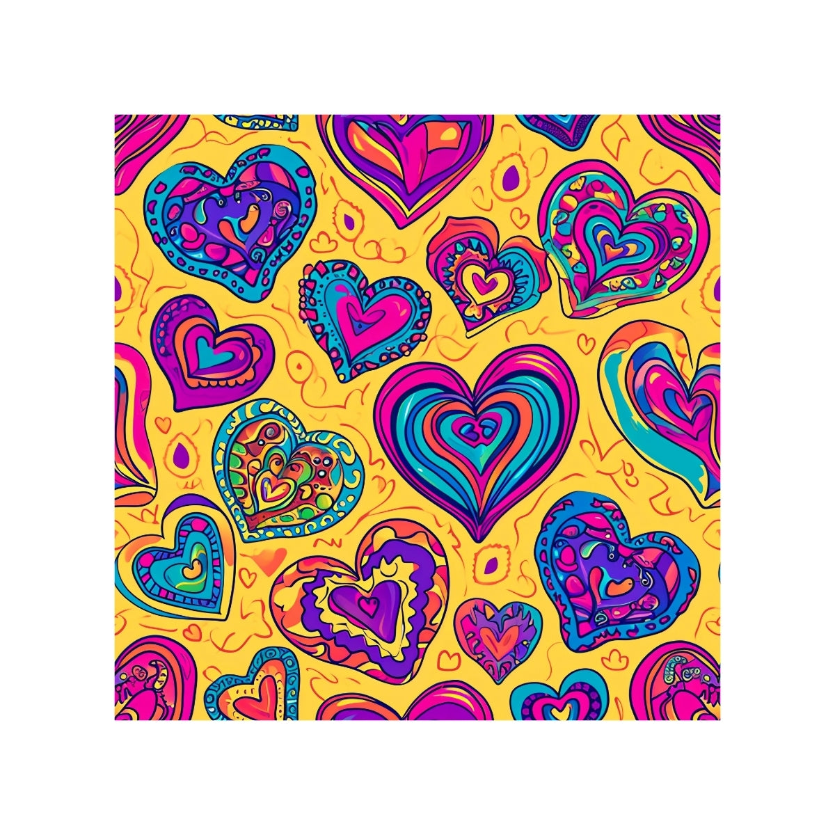 Magnets - Funky Hearts Gallery B