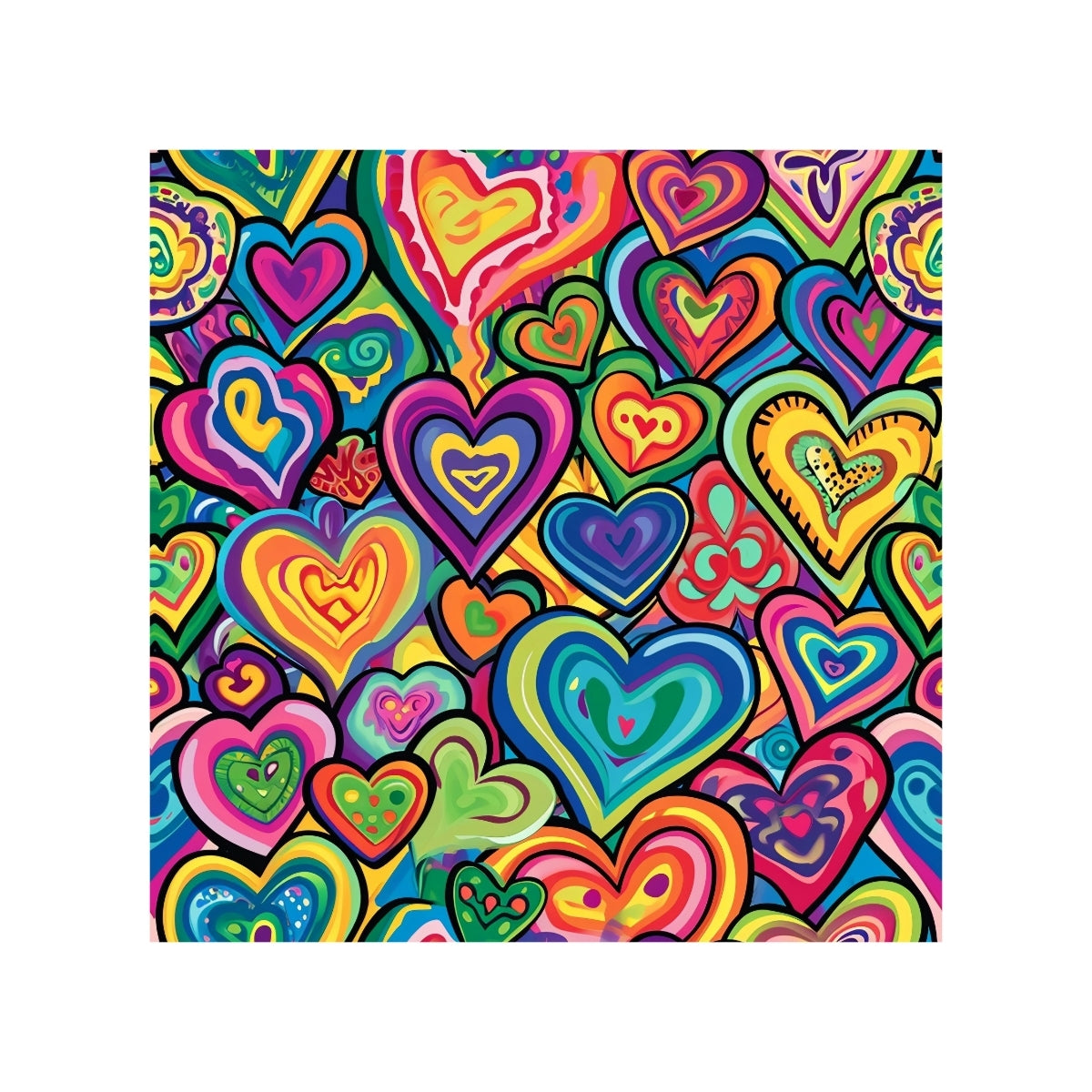 Magnets - Funky Hearts Gallery B