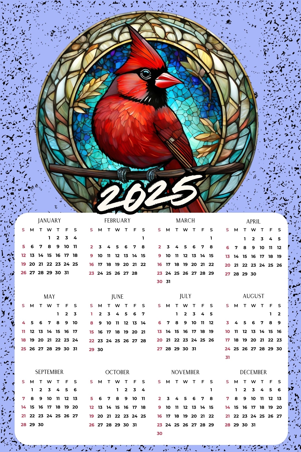 Calendar Magnets - Cardinal Images