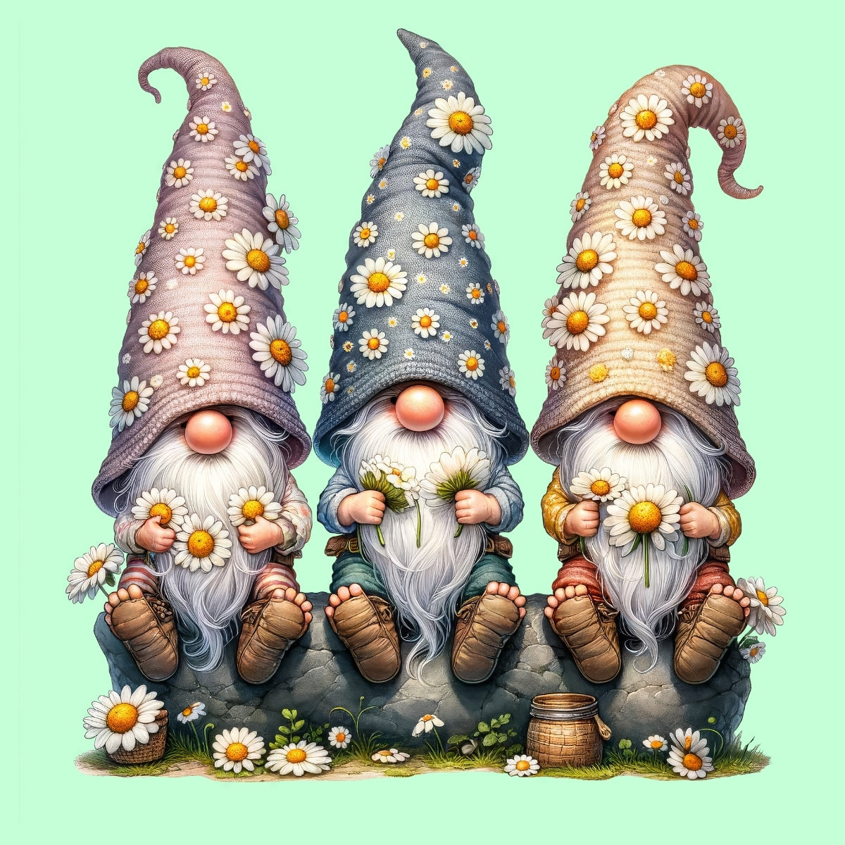 Magnets - Gnomes Daisy Gallery A