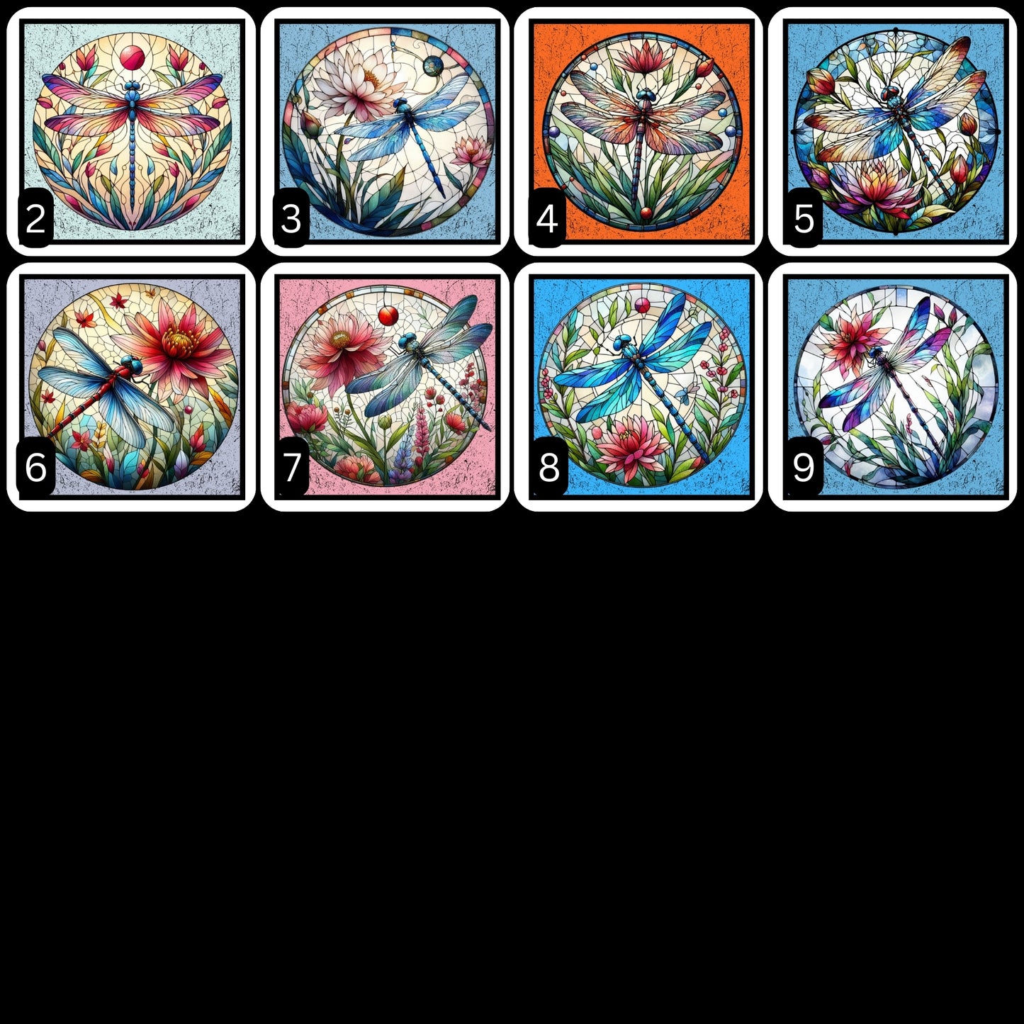 Dragonfly Gallery A - Graphics to make into Magnets