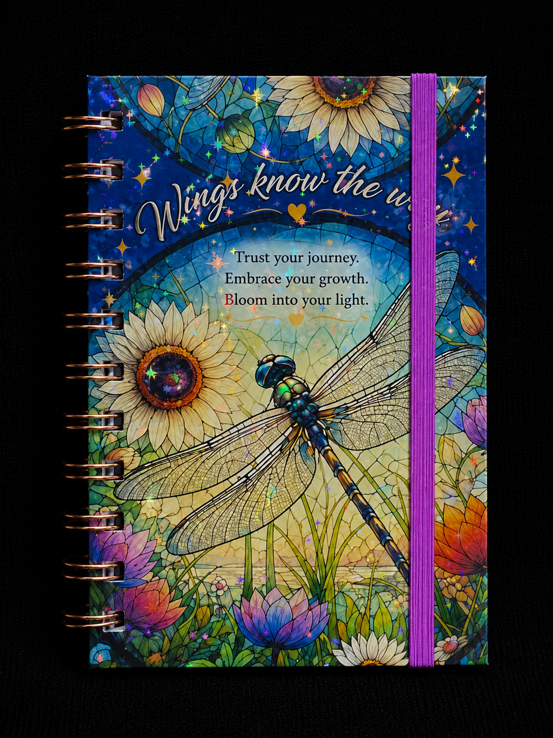 Dragonfly Notebook 4" X 6" Handmade