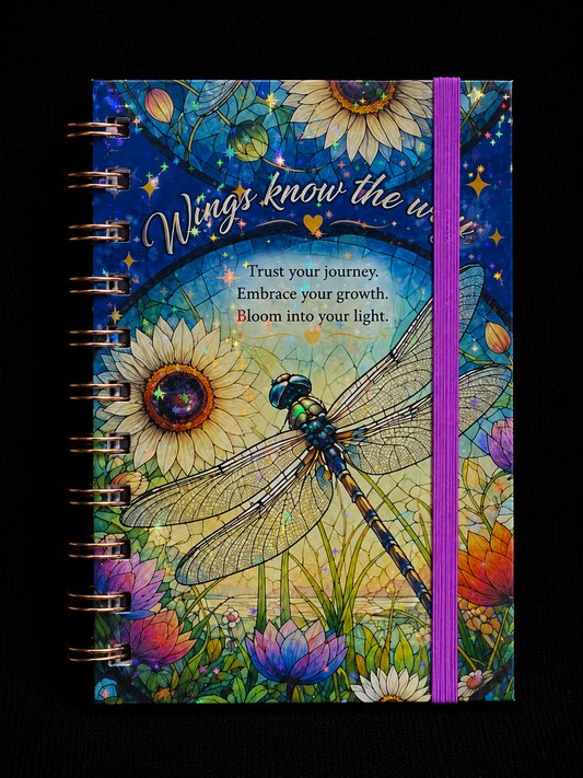 Dragonfly Notebook 4" X 6" Handmade