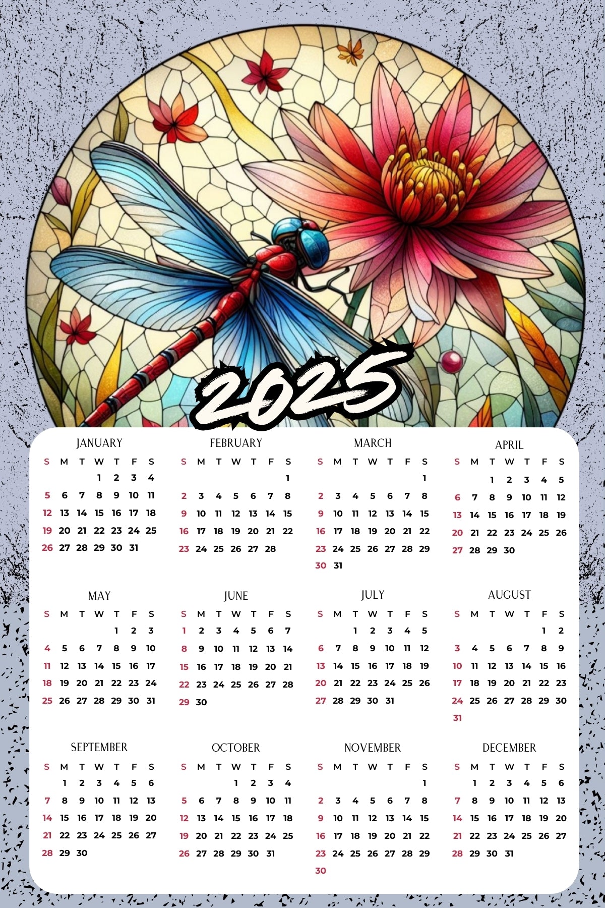 Calendar Magnets - Dragonfly Images