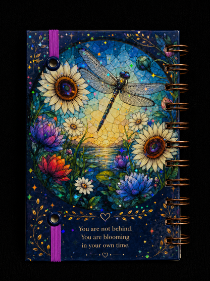 Dragonfly Notebook 4" X 6" Handmade