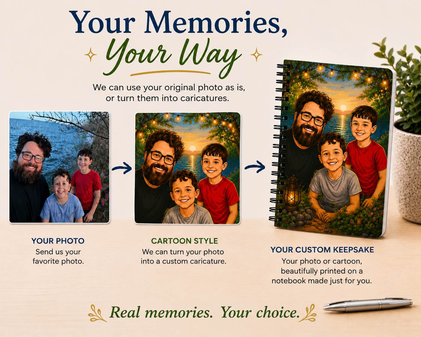 Your Custom Notebook 4" X 6" Handmade