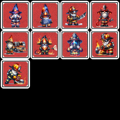 Magnets - Gnomes Firefighter Gallery B