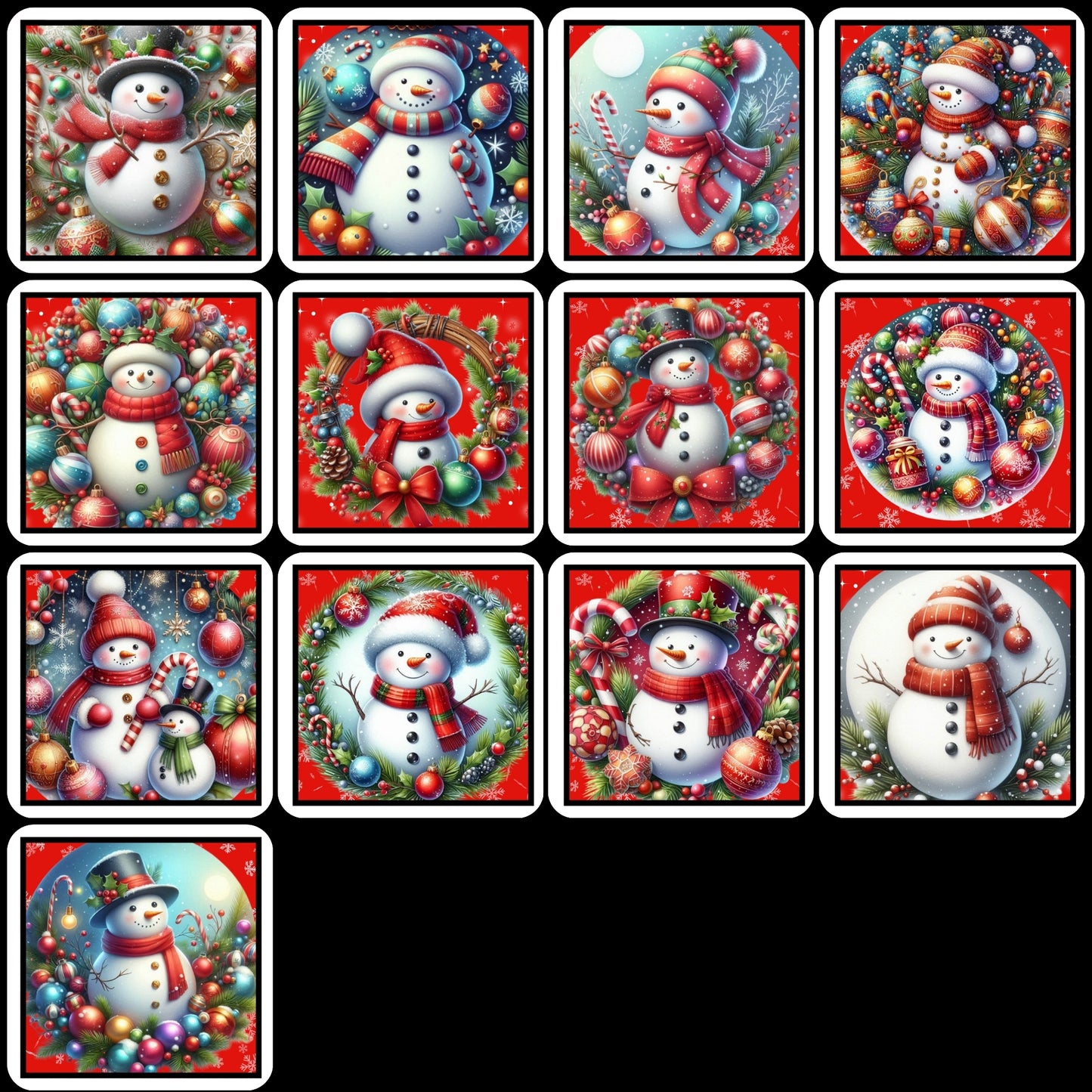 Magnets - Snowmen Gallery K2