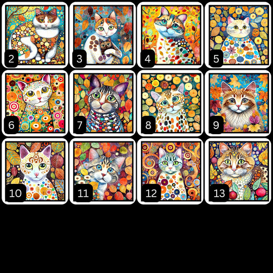 Cat Gallery B - Graphics to make into Magnets
