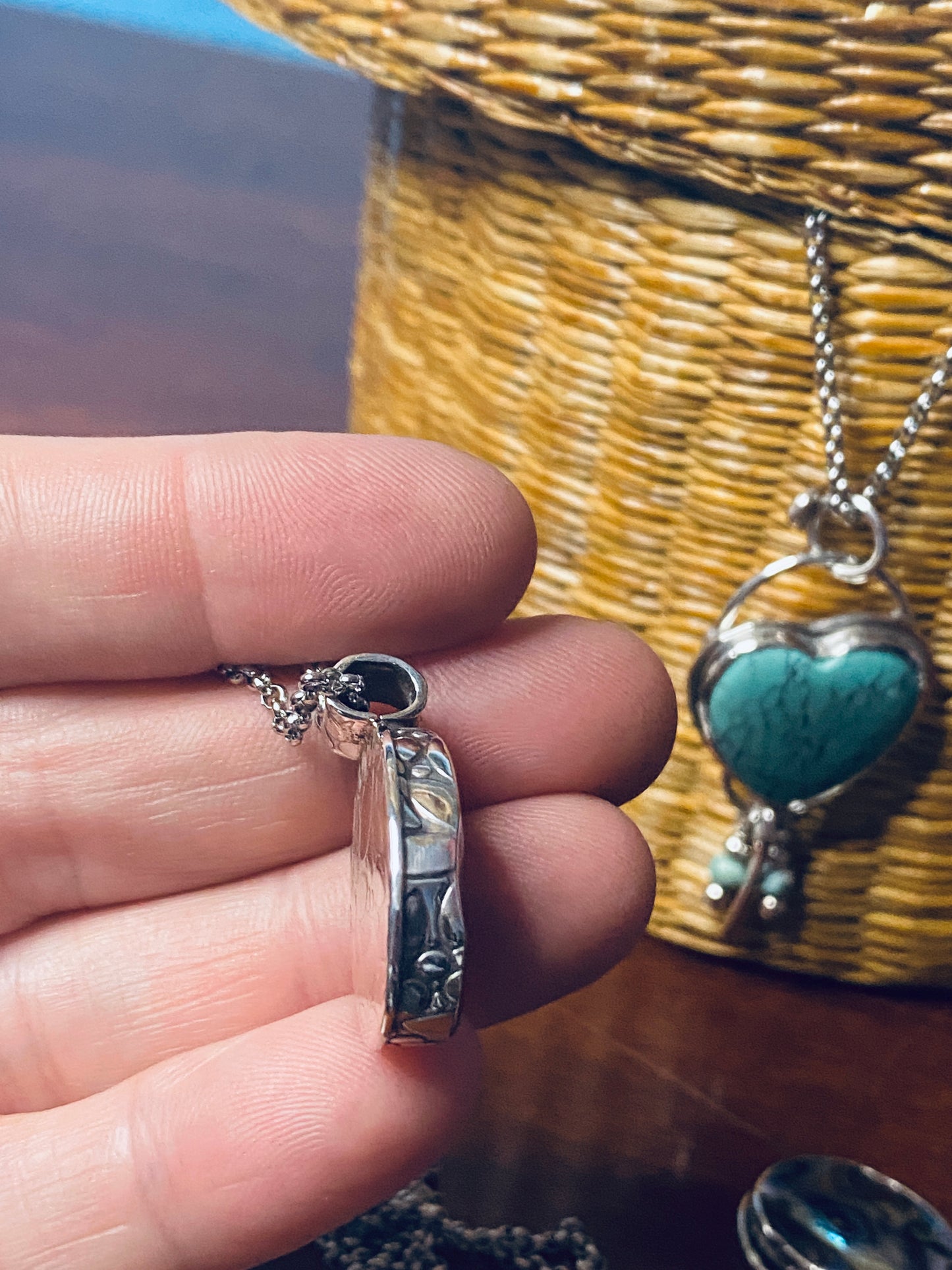 Sterling Silver with Abalone Shell