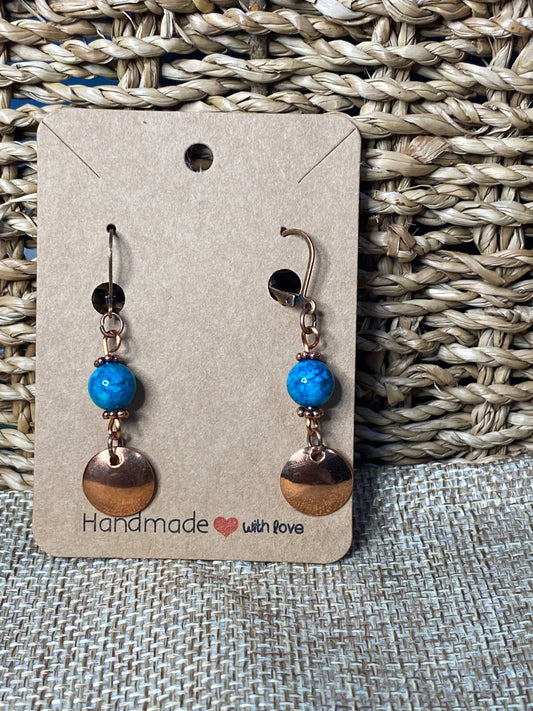 Copper Earrings #25