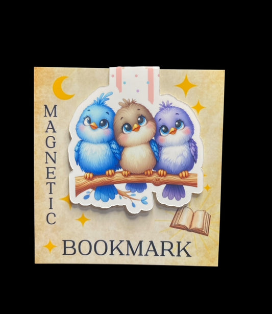 Magnetic Bookmarks - Three Birds