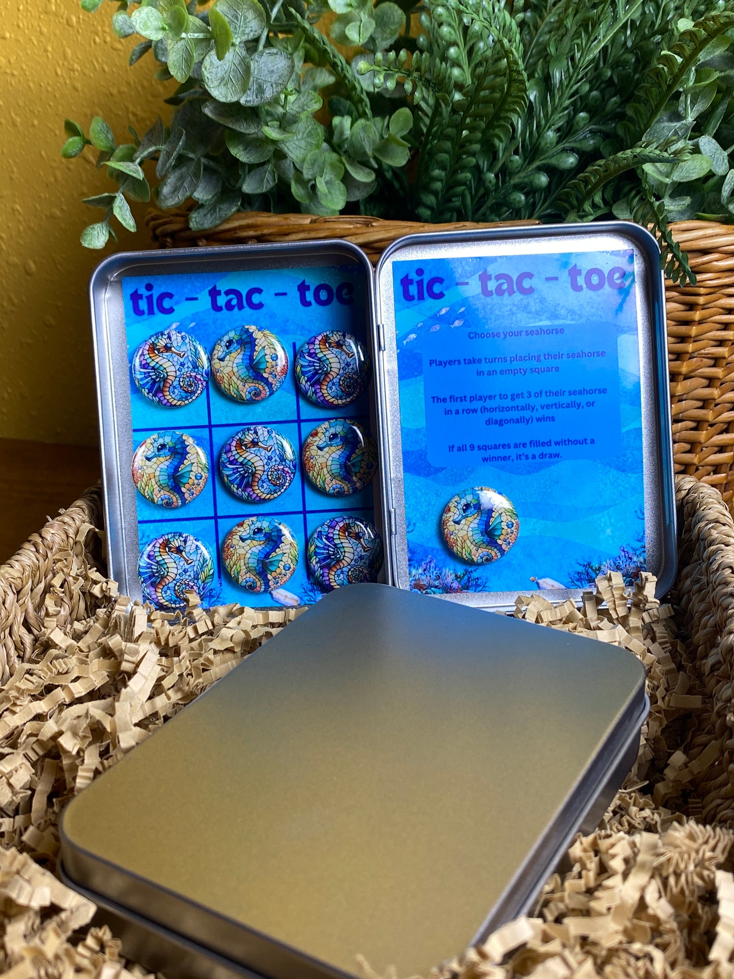 Tic-Tac-Toe Magnetic Travel Board A