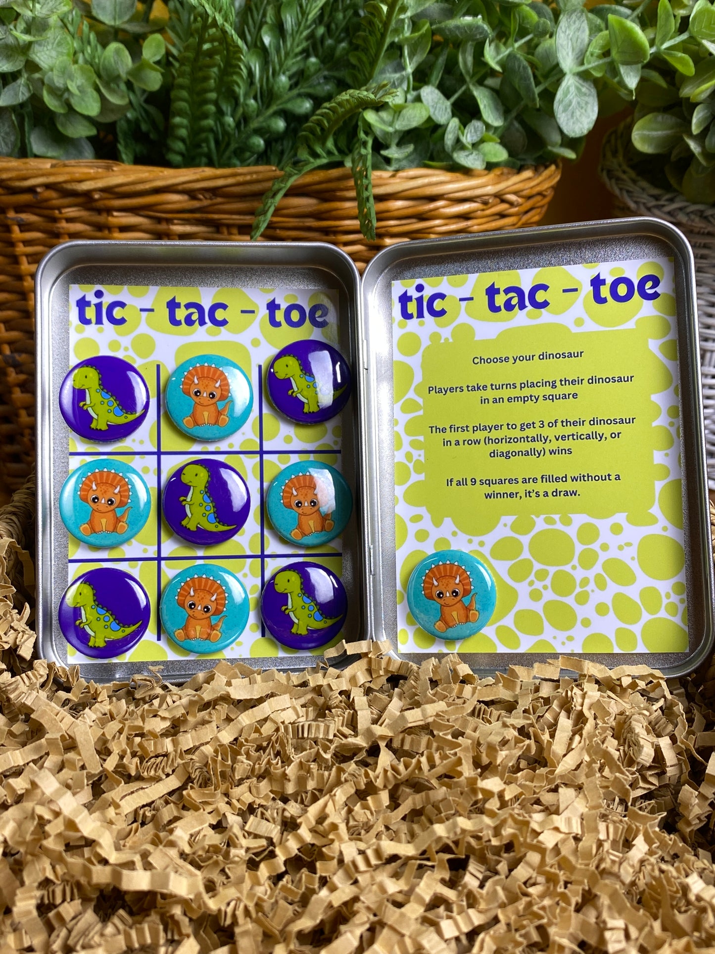 Tic-Tac-Toe Magnetic Travel Board C