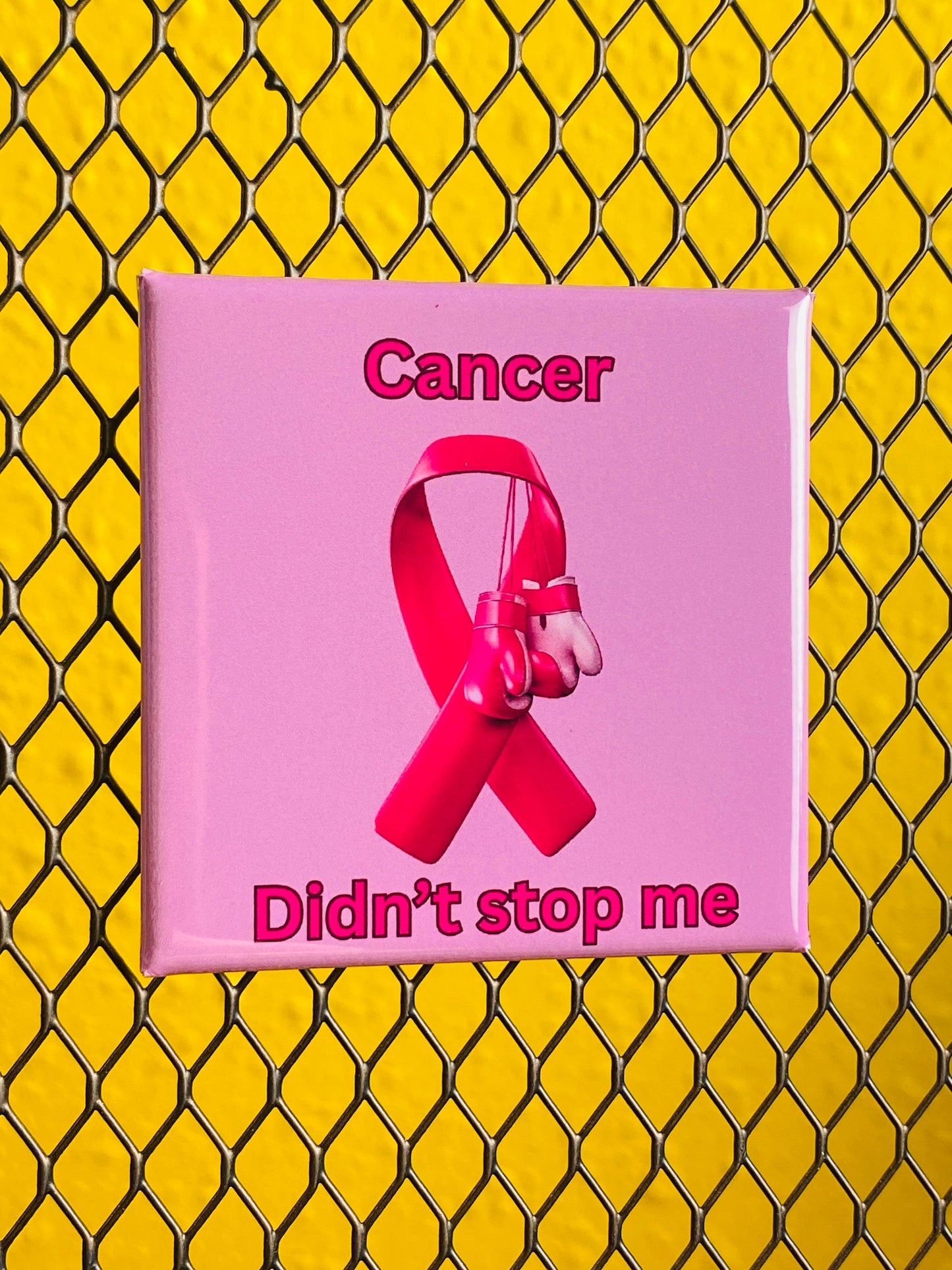 2 Inch Square Magnet - Inspirational Cancer Magnets