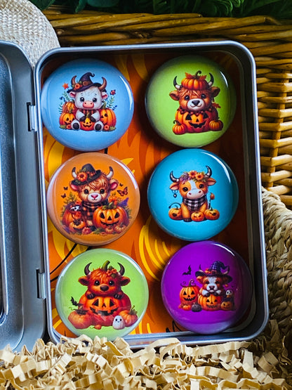 Halloween Cow Magnet Set