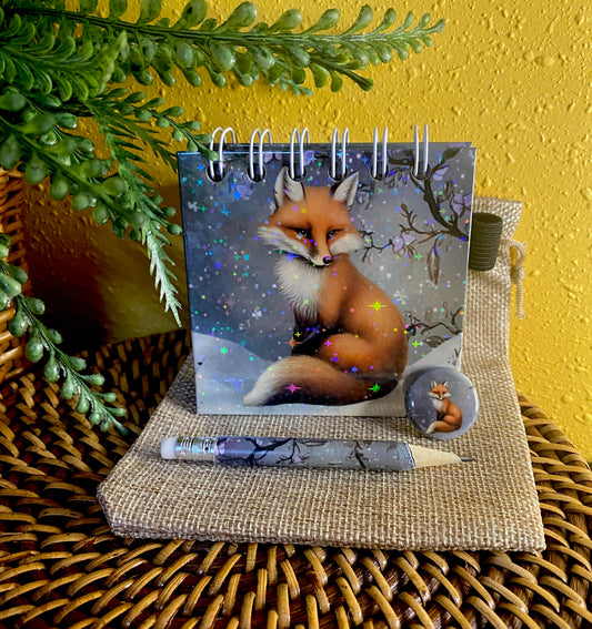 Handmade Mini Fox Notebook