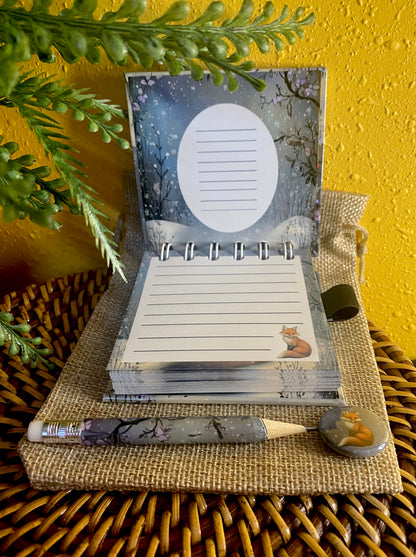 Handmade Mini Fox Notebook