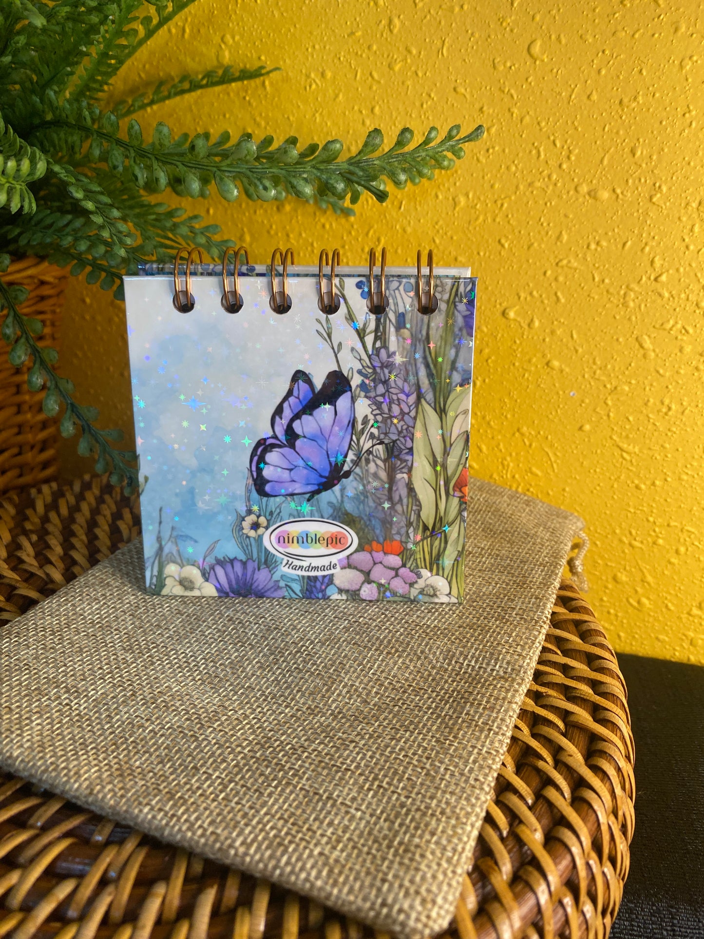 Handmade Mini Butterfly Notebook