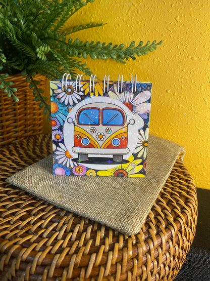 Handmade Mini Retro Van Notebook