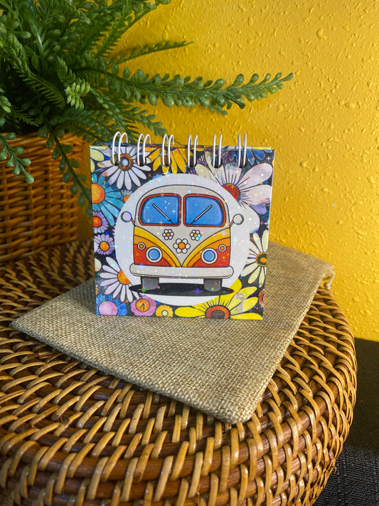 Handmade Mini Retro Van Notebook