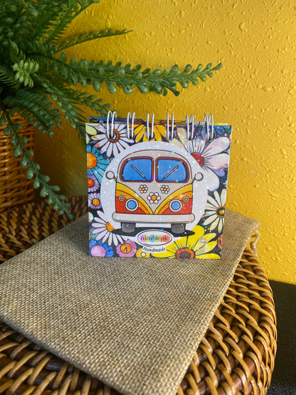 Handmade Mini Retro Van Notebook
