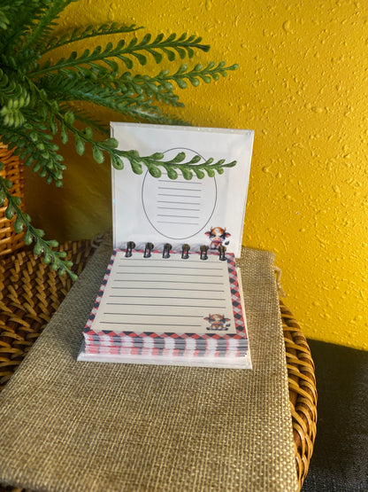 Handmade Mini Sassy Cow Notebook