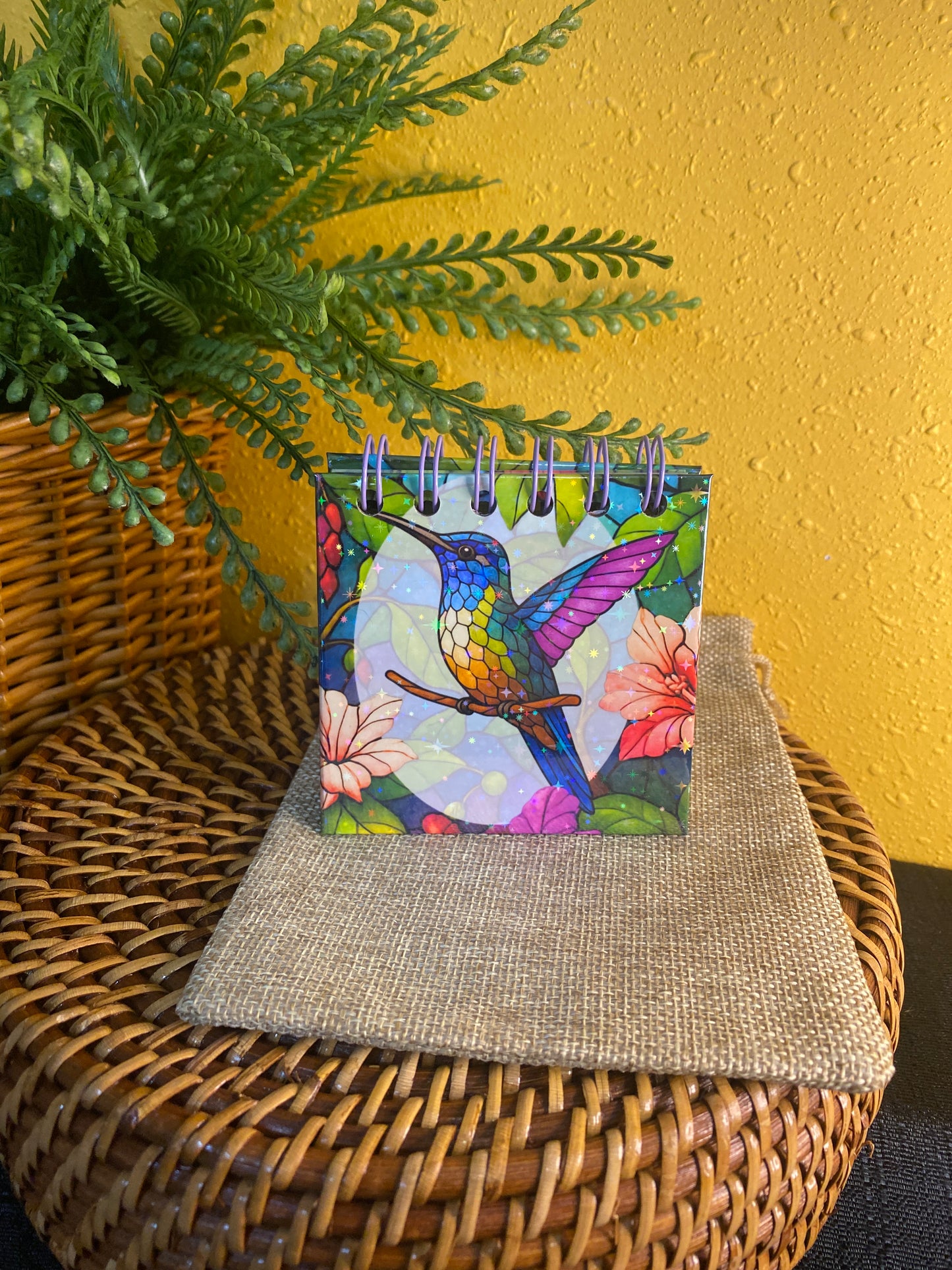 Handmade Mini Hummingbird Notebook