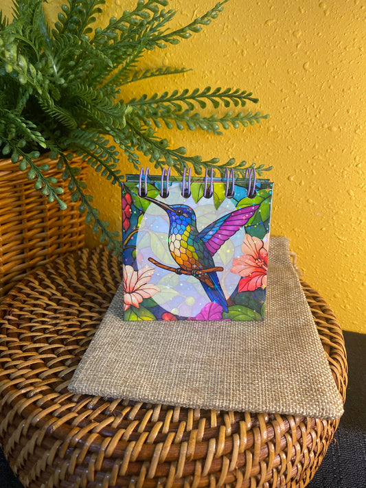 Handmade Mini Hummingbird Notebook