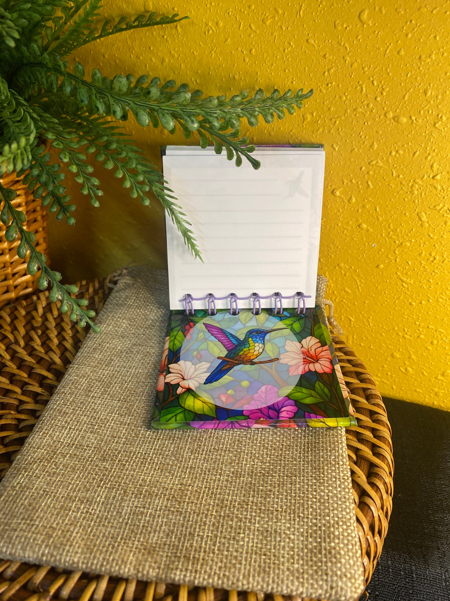 Handmade Mini Hummingbird Notebook
