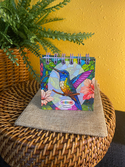 Handmade Mini Hummingbird Notebook