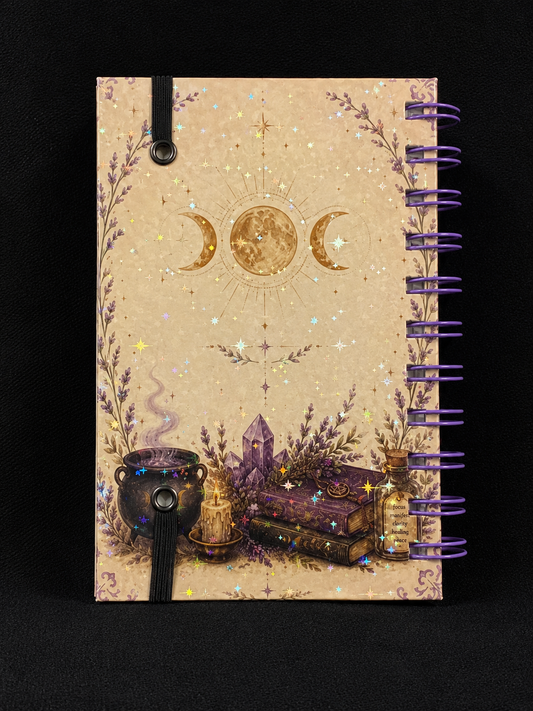 Intentions and Spells Notebook 4" X 6" Handmade