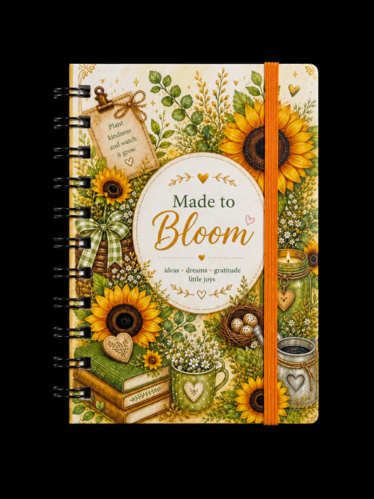 Made to Bloom Notebook 4" X 6" Handmade