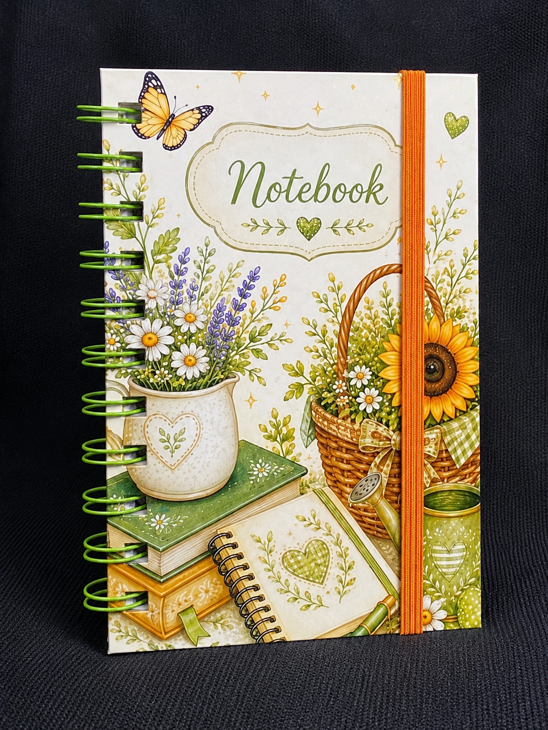 Sunflower Notebook 4" X 6" Handmade