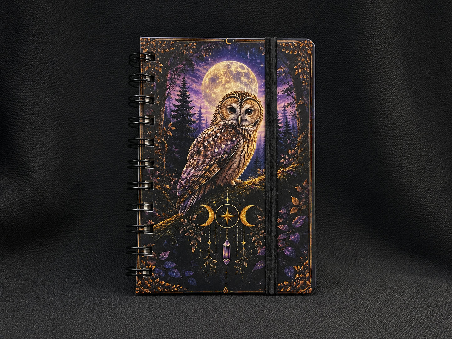 Owl Notebook 4" X 6" Handmade