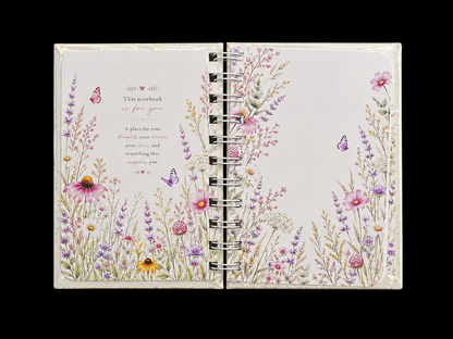 Wildflower Notebook 4" X 6" Handmade