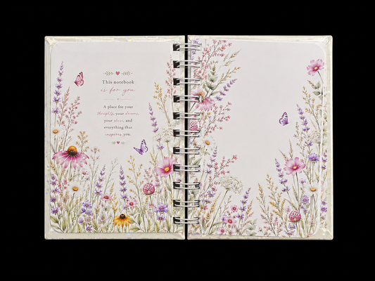 Wildflower Notebook 4" X 6" Handmade