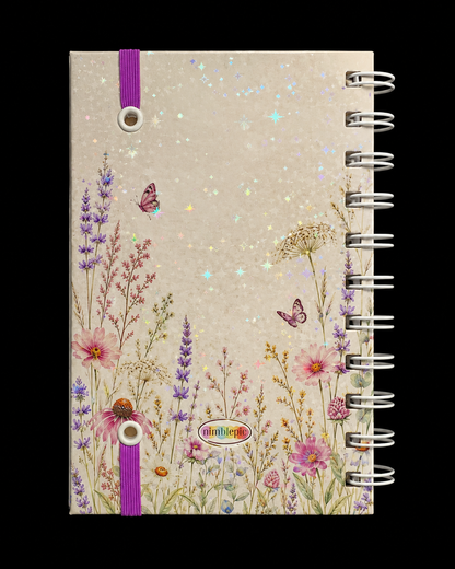 Wildflower Notebook 4" X 6" Handmade