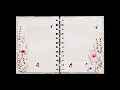 Wildflower Notebook 4" X 6" Handmade